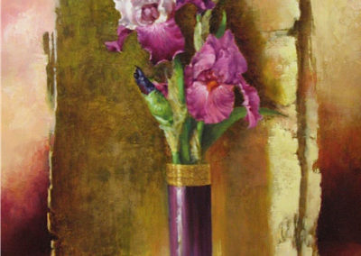 Bouquet du soir - Huile sur toile - 92 x 73 cm