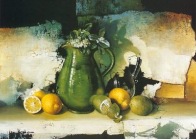 L'heure de la citronade - Huile sur toile - 100 x 81 cm