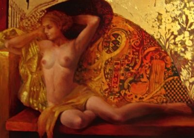 Hommage à KLIMT - Huile sur toile - 100 x 65 cm