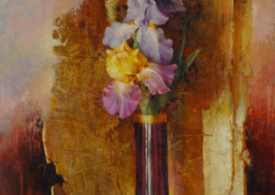Parfum d'iris - Huile sur toile - 92 x 73 cm